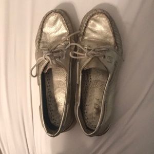 Sperry Gold Loafers